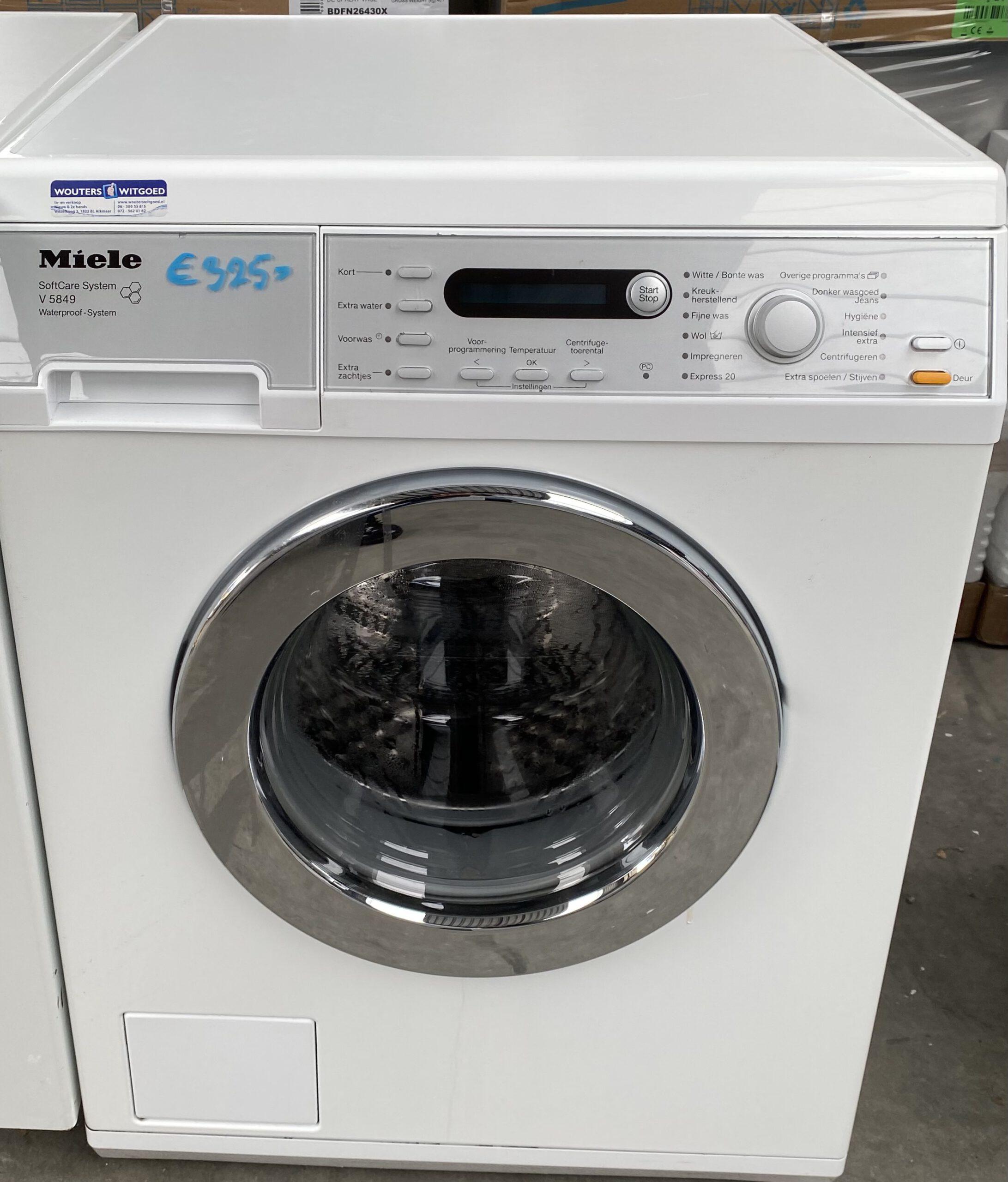 Stadion Convergeren huiswerk 2de hands Wasmachine Miele Soft Care System V5849 Waterproof System –  Wouters Witgoed In- en Verkoop van Witgoed