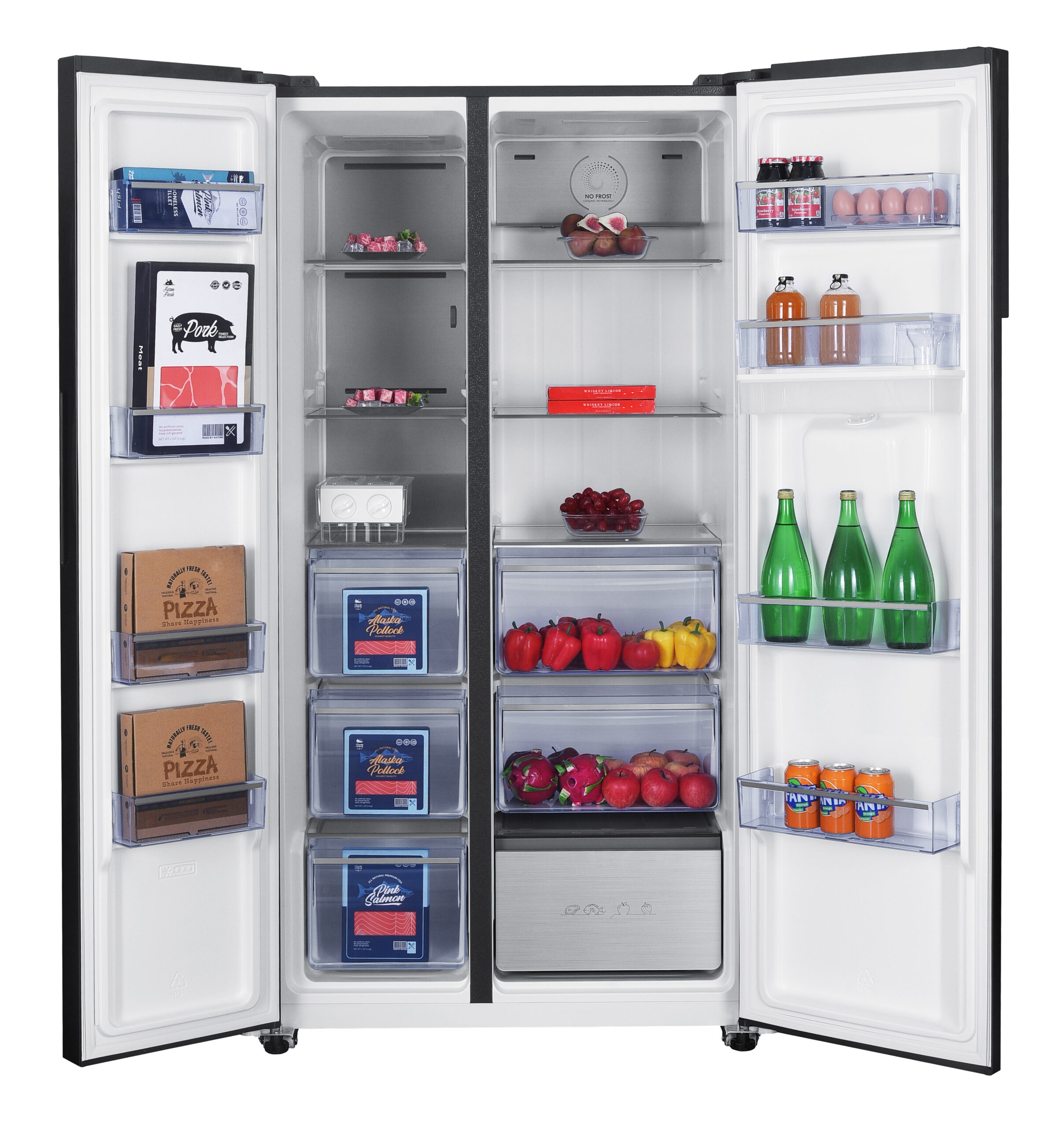 Frilec BONNSBS-680-WS-040CB Amerikaanse koelkast