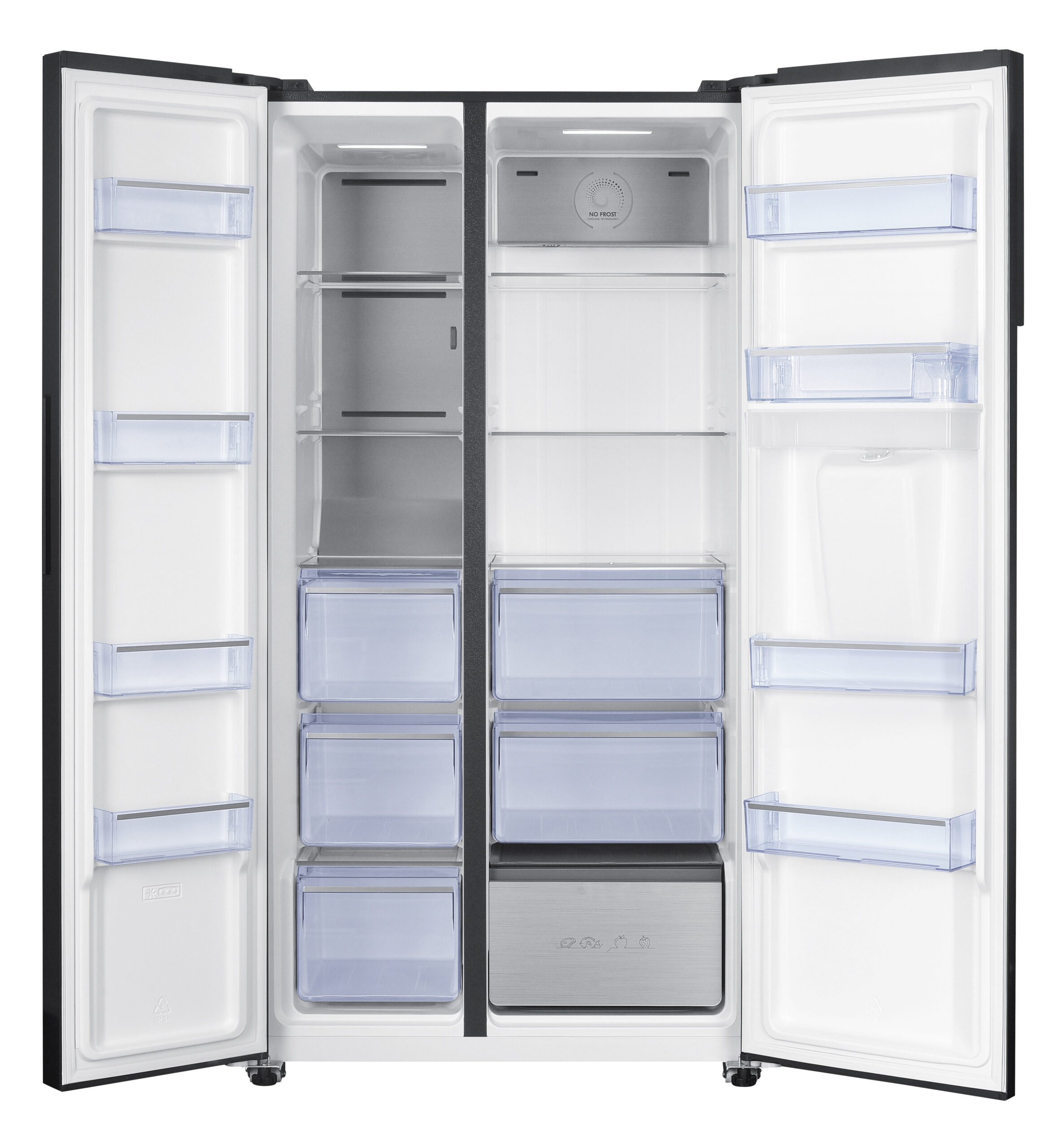 Frilec BONNSBS-680-WS-040CB Amerikaanse koelkast - Afbeelding 3