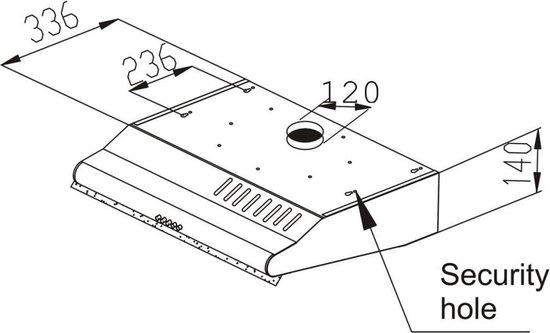 Exquisit UBH20MI Afzuigkap